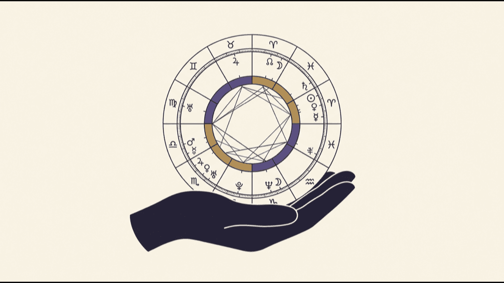 A purely visual diagram of a single marked point held at the centre of several concentric measured rings