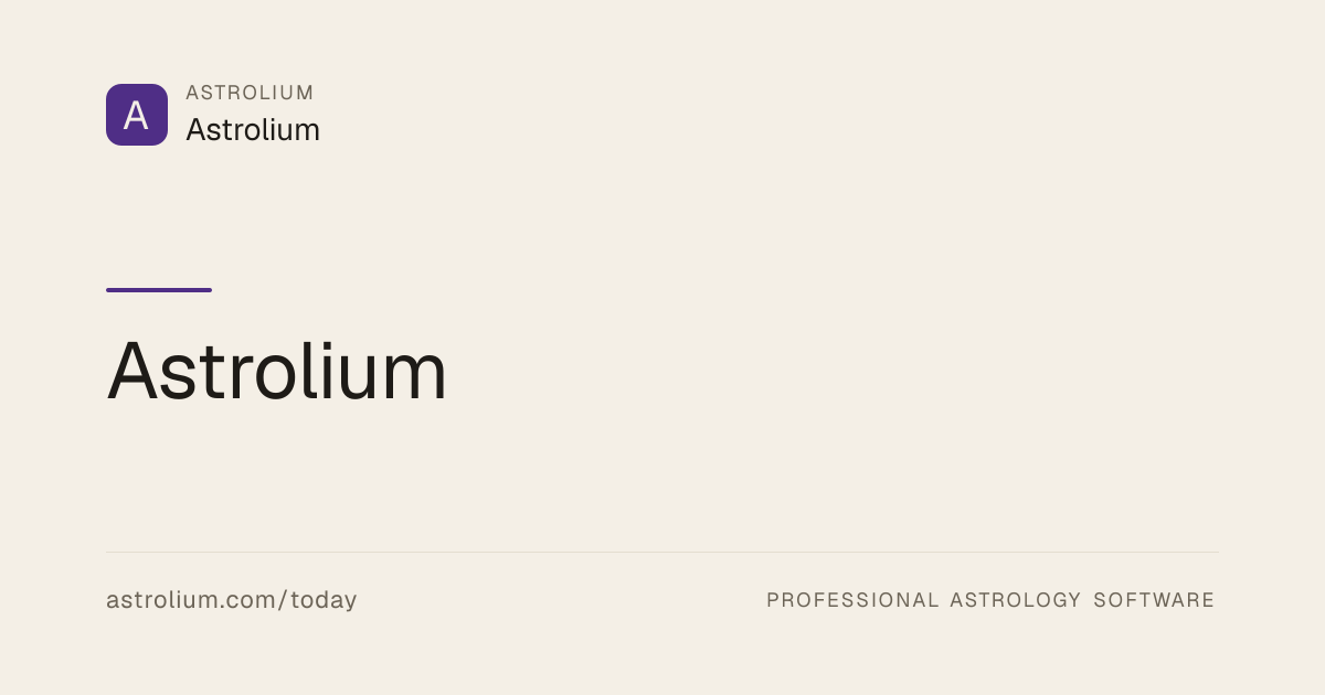 Aktuelle Astrologie: aktueller Himmel | Astrolium